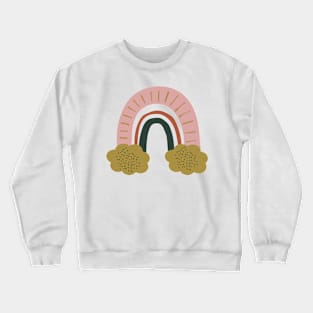 Pink and gold rainbow Crewneck Sweatshirt